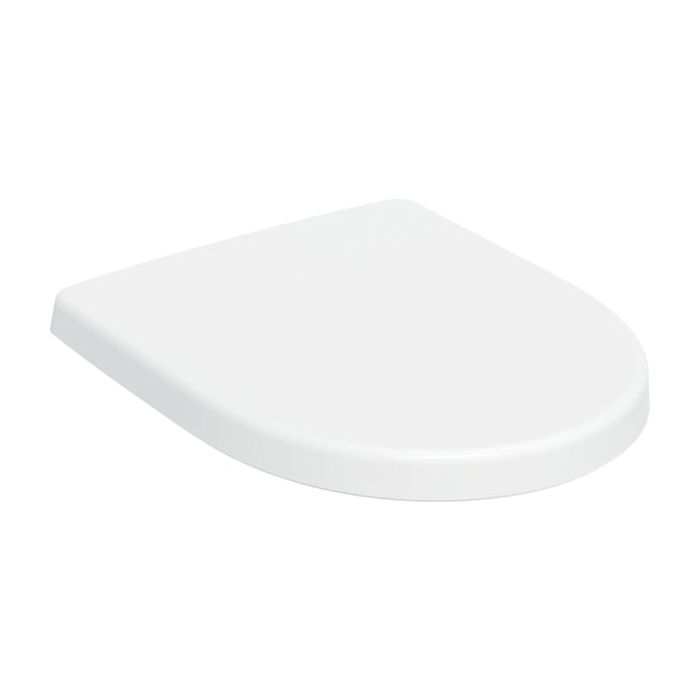 Geberit iCon WC-Sitz 500670011 weiß, Scharniere Messing verchromt, mit Absenkautomatik